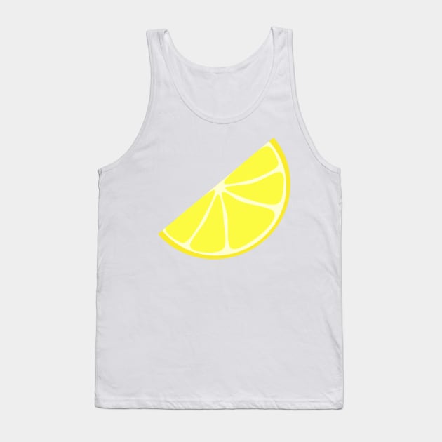 Lemon Wedge (white background) Tank Top by elrathia